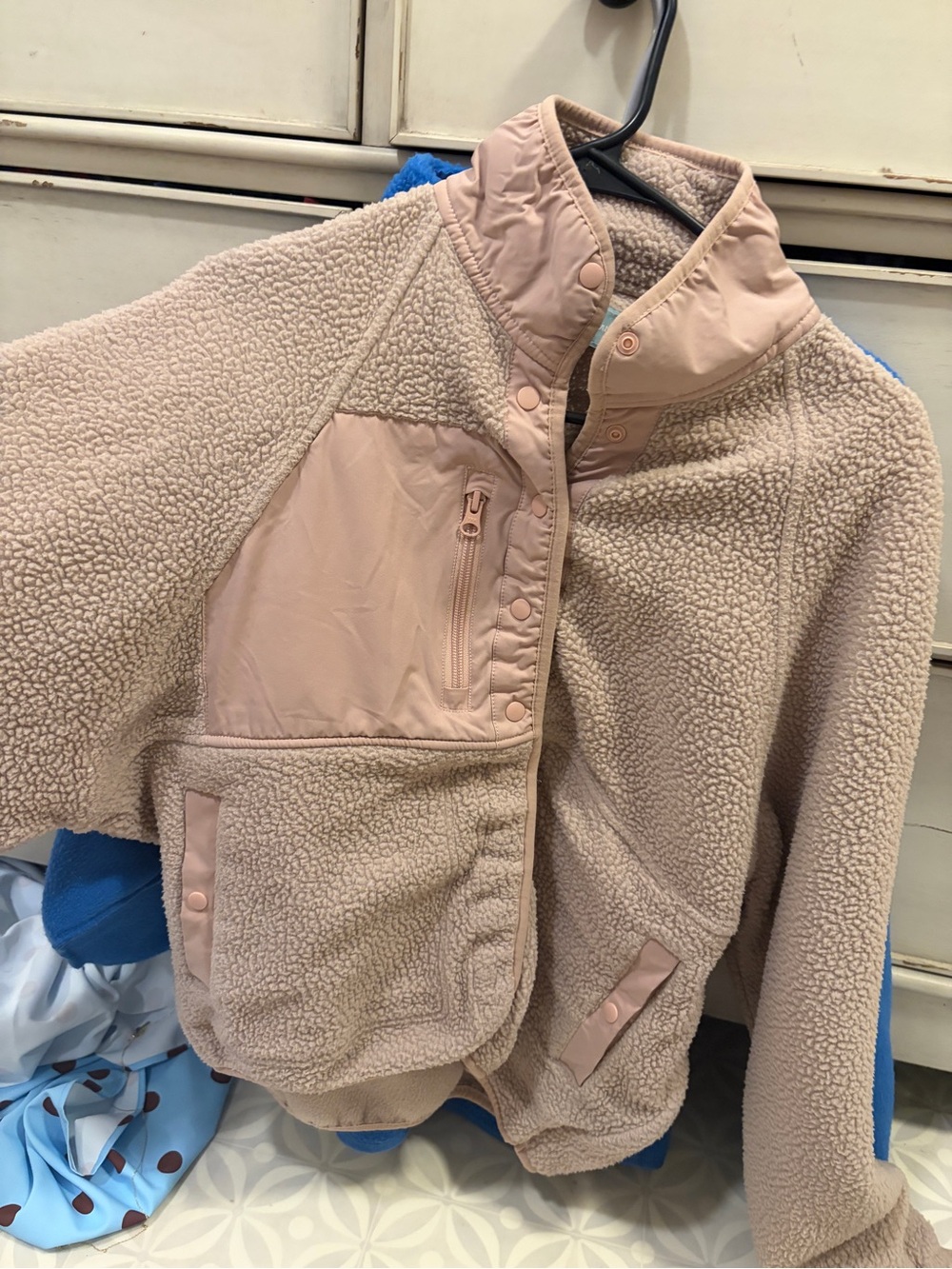 Simply Southern Blush Beige Sherpa Jacket